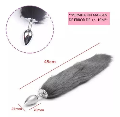 Tapón anal cola de zorro