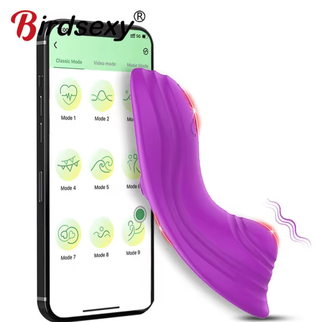 Vibrador bluetooth para braga de mujer