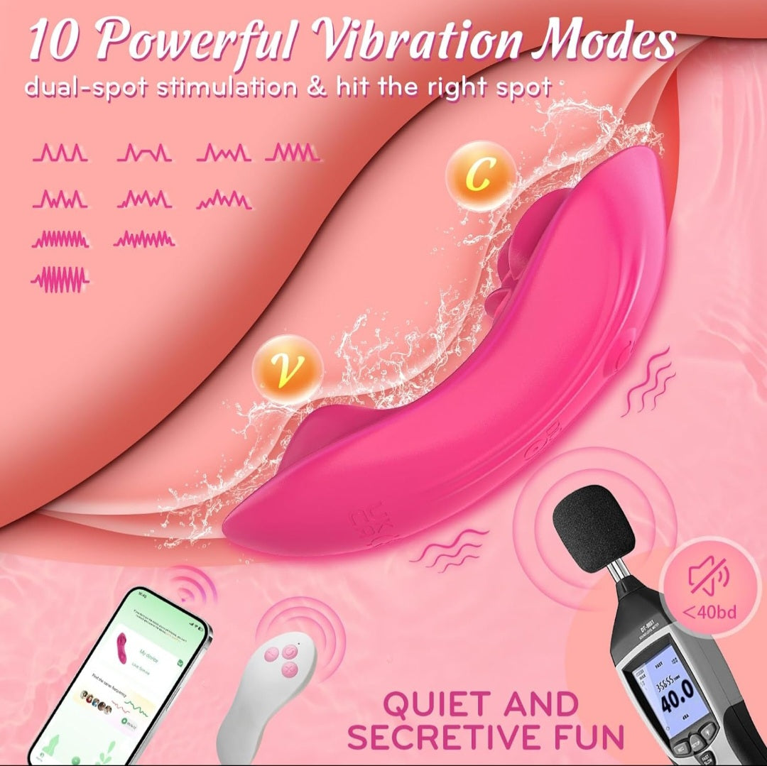 Vibrador bluetooth para braga de mujer