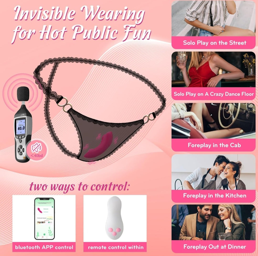 Vibrador bluetooth para braga de mujer